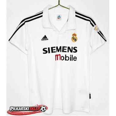 Real Madrid 2002-2003 Koszulka Retro Podstawowa Krótki Rękaw