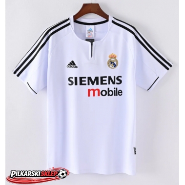 Real Madrid 2003-2004 Koszulka Retro Podstawowa Krótki Rękaw