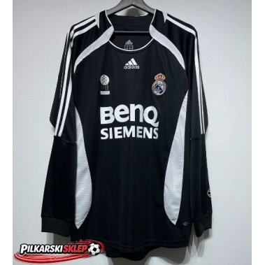 Real Madrid 2006-2007 Koszulka Retro Wyjazdowa Długi Rękaw
