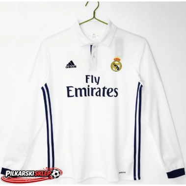 Real Madrid 2016-2017 Koszulka Retro Podstawowa Długi Rękaw