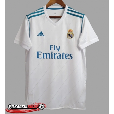 Real Madrid 2017-2018 Koszulka Retro Podstawowa Krótki Rękaw