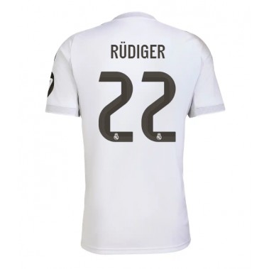 Real Madrid Antonio Rudiger #22 Koszulka Podstawowa 2025-26 Krótki Rękaw Real Madrid Antonio Rudiger #22 Koszulka Podstawowa 2025-26 Krótki Rękaw