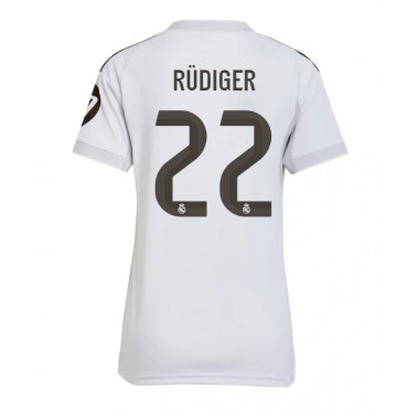 Real Madrid Antonio Rudiger #22 Koszulka Podstawowa damskie 2025-26 Krótki Rękaw Real Madrid Antonio Rudiger #22 Koszulka Podstawowa damskie 2025-26 Krótki Rękaw