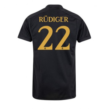 Real Madrid Antonio Rudiger #22 Koszulka Trzecia 2023-24 Krótki Rękaw