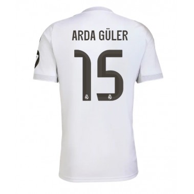 Real Madrid Arda Guler #15 Koszulka Podstawowa 2025-26 Krótki Rękaw Real Madrid Arda Guler #15 Koszulka Podstawowa 2025-26 Krótki Rękaw