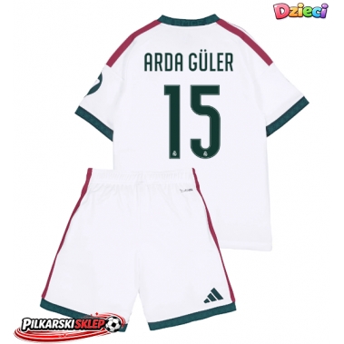 Real Madrid Arda Guler #15 Koszulka Podstawowa dzieci 2026-27 Krótki Rękaw (+ krótkie spodenki)
