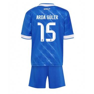 Real Madrid Arda Guler #15 Koszulka Trzecia dzieci 2025-26 Krótki Rękaw (+ krótkie spodenki)