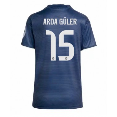 Real Madrid Arda Guler #15 Koszulka Wyjazdowa damskie 2025-26 Krótki Rękaw Real Madrid Arda Guler #15 Koszulka Wyjazdowa damskie 2025-26 Krótki Rękaw
