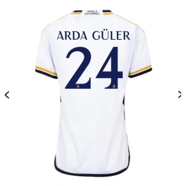 Real Madrid Arda Guler #24 Koszulka Podstawowa damskie 2023-24 Krótki Rękaw