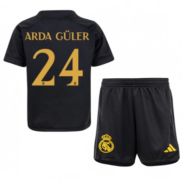 Real Madrid Arda Guler #24 Koszulka Trzecia dzieci 2023-24 Krótki Rękaw (+ krótkie spodenki)