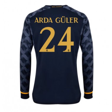 Real Madrid Arda Guler #24 Koszulka Wyjazdowa 2023-24 Długi Rękaw