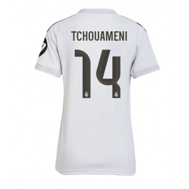 Real Madrid Aurelien Tchouameni #14 Koszulka Podstawowa damskie 2025-26 Krótki Rękaw Real Madrid Aurelien Tchouameni #14 Koszulka Podstawowa damskie 2025-26 Krótki Rękaw