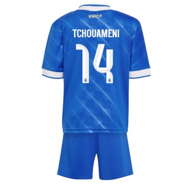 Real Madrid Aurelien Tchouameni #14 Koszulka Trzecia dzieci 2025-26 Krótki Rękaw (+ krótkie spodenki) Real Madrid Aurelien Tchouameni #14 Koszulka Trzecia dzieci 2025-26 Krótki Rękaw (+ krótkie spodenki)