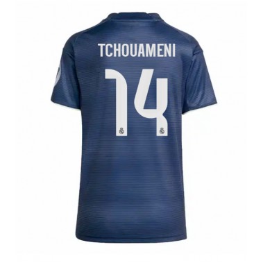 Real Madrid Aurelien Tchouameni #14 Koszulka Wyjazdowa damskie 2025-26 Krótki Rękaw Real Madrid Aurelien Tchouameni #14 Koszulka Wyjazdowa damskie 2025-26 Krótki Rękaw