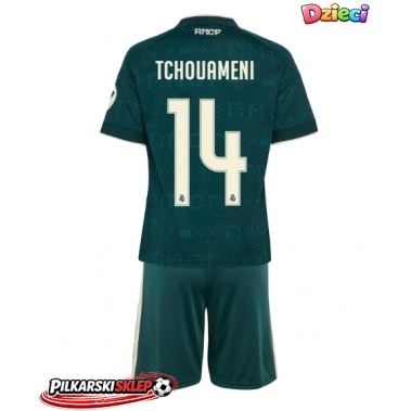 Real Madrid Aurelien Tchouameni #14 Koszulka Wyjazdowa dzieci 2026-27 Krótki Rękaw (+ krótkie spodenki)