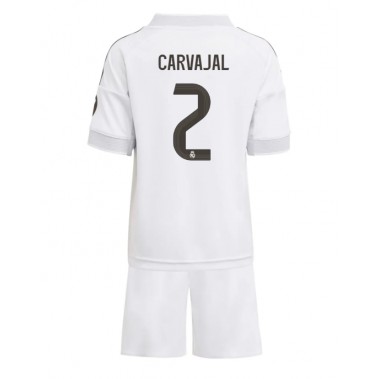 Real Madrid Daniel Carvajal #2 Koszulka Podstawowa dzieci 2025-26 Krótki Rękaw (+ krótkie spodenki) Real Madrid Daniel Carvajal #2 Koszulka Podstawowa dzieci 2025-26 Krótki Rękaw (+ krótkie spodenki)