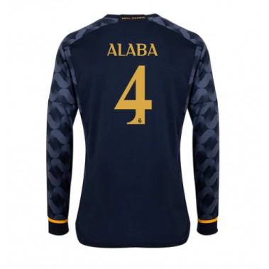Real Madrid David Alaba #4 Koszulka Wyjazdowa 2023-24 Długi Rękaw