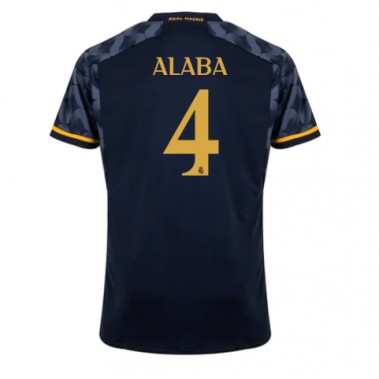 Real Madrid David Alaba #4 Koszulka Wyjazdowa 2023-24 Krótki Rękaw