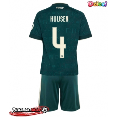 Real Madrid Dean Huijsen #4 Koszulka Wyjazdowa dzieci 2026-27 Krótki Rękaw (+ krótkie spodenki)