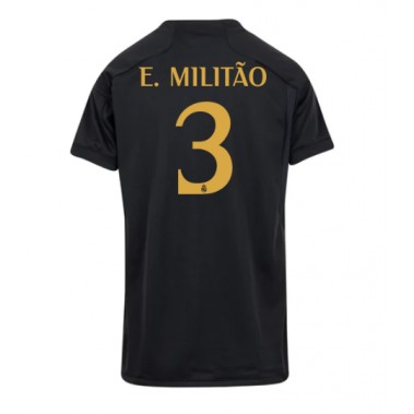 Real Madrid Eder Militao #3 Koszulka Trzecia damskie 2023-24 Krótki Rękaw
