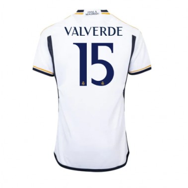 Real Madrid Federico Valverde #15 Koszulka Podstawowa 2023-24 Krótki Rękaw