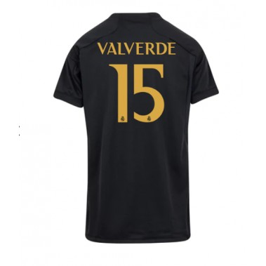 Real Madrid Federico Valverde #15 Koszulka Trzecia damskie 2023-24 Krótki Rękaw