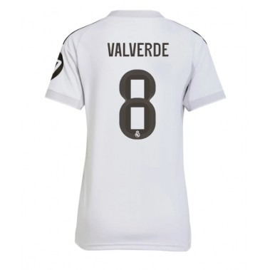 Real Madrid Federico Valverde #8 Koszulka Podstawowa damskie 2025-26 Krótki Rękaw Real Madrid Federico Valverde #8 Koszulka Podstawowa damskie 2025-26 Krótki Rękaw