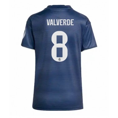 Real Madrid Federico Valverde #8 Koszulka Wyjazdowa damskie 2025-26 Krótki Rękaw Real Madrid Federico Valverde #8 Koszulka Wyjazdowa damskie 2025-26 Krótki Rękaw