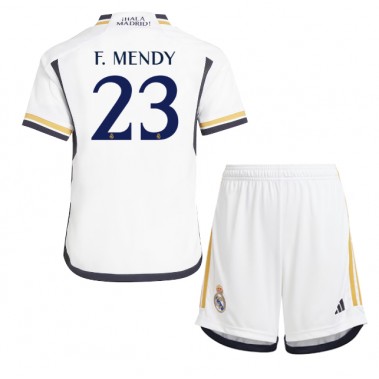 Real Madrid Ferland Mendy #23 Koszulka Podstawowa dzieci 2023-24 Krótki Rękaw (+ krótkie spodenki)
