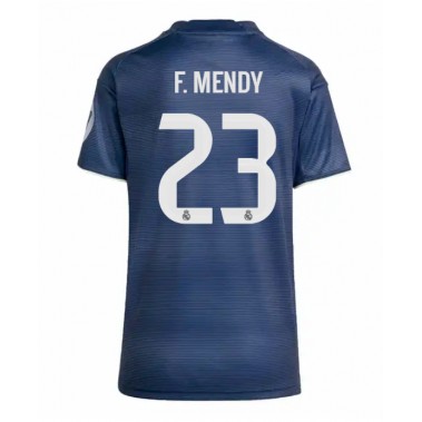 Real Madrid Ferland Mendy #23 Koszulka Wyjazdowa damskie 2025-26 Krótki Rękaw Real Madrid Ferland Mendy #23 Koszulka Wyjazdowa damskie 2025-26 Krótki Rękaw