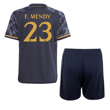 Real Madrid Ferland Mendy #23 Koszulka Wyjazdowa dzieci 2023-24 Krótki Rękaw (+ krótkie spodenki)