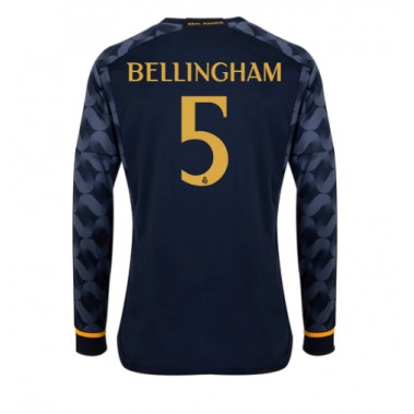 Real Madrid Jude Bellingham #5 Koszulka Wyjazdowa 2023-24 Długi Rękaw