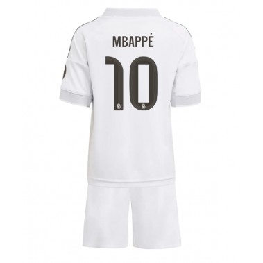 Real Madrid Kylian Mbappe #10 Koszulka Podstawowa dzieci 2025-26 Krótki Rękaw (+ krótkie spodenki) Real Madrid Kylian Mbappe #10 Koszulka Podstawowa dzieci 2025-26 Krótki Rękaw (+ krótkie spodenki)