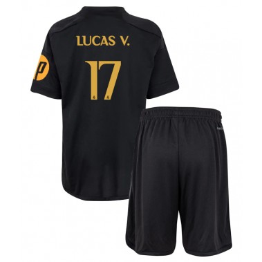Real Madrid Lucas Vazquez #17 Koszulka Trzecia dzieci 2023-24 Krótki Rękaw (+ krótkie spodenki)