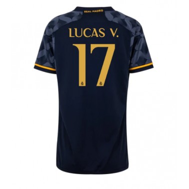 Real Madrid Lucas Vazquez #17 Koszulka Wyjazdowa damskie 2023-24 Krótki Rękaw