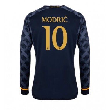 Real Madrid Luka Modric #10 Koszulka Wyjazdowa 2023-24 Długi Rękaw