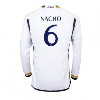 Real Madrid Nacho #6 Koszulka Podstawowa 2023-24 Długi Rękaw