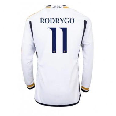 Real Madrid Rodrygo Goes #11 Koszulka Podstawowa 2023-24 Długi Rękaw
