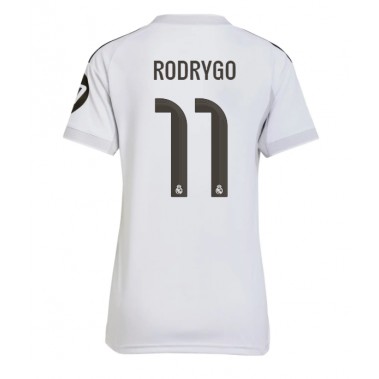 Real Madrid Rodrygo Goes #11 Koszulka Podstawowa damskie 2025-26 Krótki Rękaw Real Madrid Rodrygo Goes #11 Koszulka Podstawowa damskie 2025-26 Krótki Rękaw