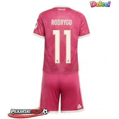 Real Madrid Rodrygo Goes #11 Koszulka Trzecia dzieci 2026-27 Krótki Rękaw (+ krótkie spodenki)