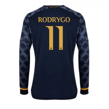 Real Madrid Rodrygo Goes #11 Koszulka Wyjazdowa 2023-24 Długi Rękaw