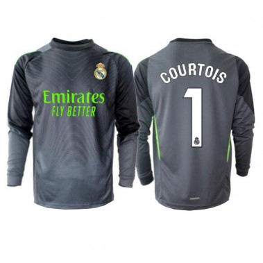 Real Madrid Thibaut Courtois #1 Bramkarskie Koszulka Trzecia 2025-26 Długi Rękaw