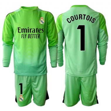 Real Madrid Thibaut Courtois #1 Bramkarskie Koszulka Wyjazdowa dzieci 2025-26 Długi Rękaw (+ krótkie spodenki) Real Madrid Thibaut Courtois #1 Bramkarskie Koszulka Wyjazdowa dzieci 2025-26 Długi Rękaw (+ krótkie spodenki)