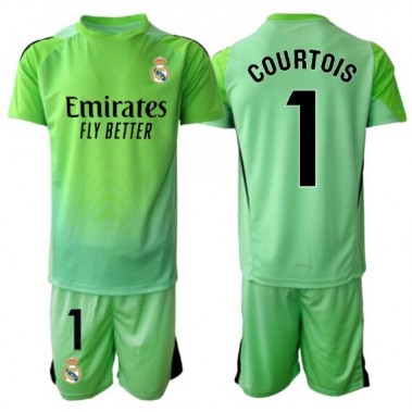 Real Madrid Thibaut Courtois #1 Bramkarskie Koszulka Wyjazdowa dzieci 2025-26 Krótki Rękaw (+ krótkie spodenki) Real Madrid Thibaut Courtois #1 Bramkarskie Koszulka Wyjazdowa dzieci 2025-26 Krótki Rękaw (+ krótkie spodenki)