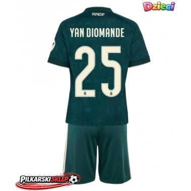 Real Madrid Yan Diomande #25 Koszulka Wyjazdowa dzieci 2026-27 Krótki Rękaw (+ krótkie spodenki)