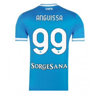 SSC Napoli Frank Anguissa #99 Koszulka Podstawowa 2025-26 Krótki Rękaw SSC Napoli Frank Anguissa #99 Koszulka Podstawowa 2025-26 Krótki Rękaw