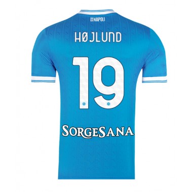 SSC Napoli Rasmus Hojlund #19 Koszulka Podstawowa 2025-26 Krótki Rękaw