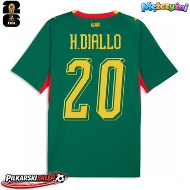 Senegal Habib Diallo #20 Koszulka Wyjazdowa MŚ 2026 Krótki Rękaw