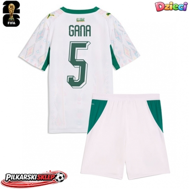 Senegal Idrissa Gueye #5 Koszulka Podstawowa dzieci MŚ 2026 Krótki Rękaw (+ krótkie spodenki)