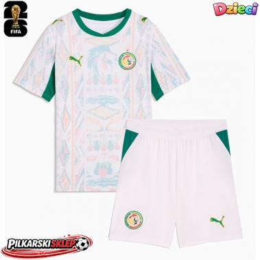 Senegal Koszulka Podstawowa dzieci MŚ 2026 Krótki Rękaw (+ krótkie spodenki)